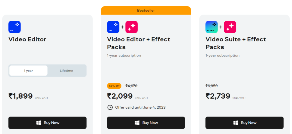 Movavi pricing